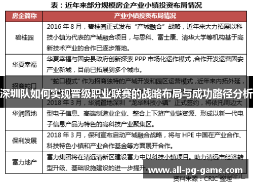 深圳队如何实现晋级职业联赛的战略布局与成功路径分析